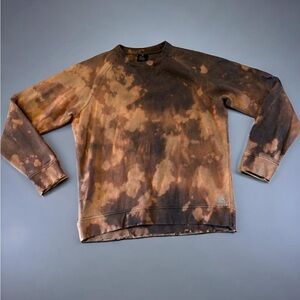 Bleached Gray & Orange Reebok Sweatshirt Size S